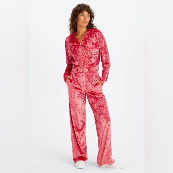 Fabletics Pink Velour Zip Up Hoodie - Picture 11 of 11